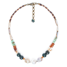 Колье из бижутерного сплава с жемчугом 46 см Nature Bijoux NB20.2-15-41273