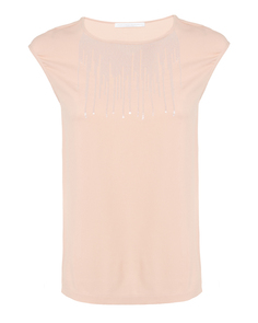 Футболка женская FABIANA FILIPPI TPD270W713 бежевая 42