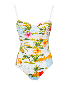 Купальник слитный женский MC2 Saint Barth BRE0001 белый S