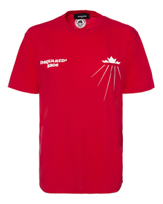 Футболка женская DSquared2 S72GD0228 красная XS