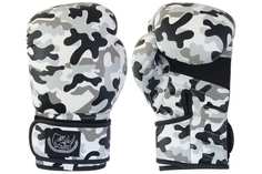 Перчатки боксерские детские из кожи BG-2574R - 08 camo, 8 унций, Сумка, цвет: Камуфляж Ecos