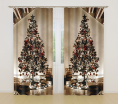 Сирень ФШГБ001-18584 Фотошторы, габардин 145*260 см, 2 шт