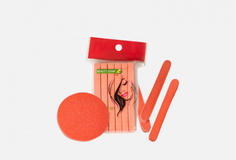 Спонж для умывания косметический оранжевый 12 шт Beauty Shine
