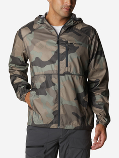 Ветровка мужская Columbia Flash Forward Windbreaker Print, Зеленый, размер 46