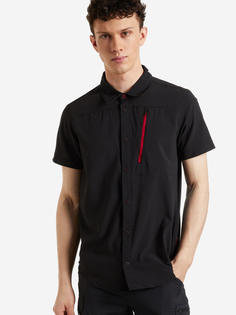 Рубашка с коротким рукавом мужская Northland, Черный, размер 46