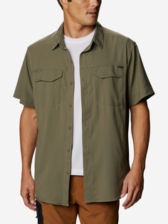 Рубашка с коротким рукавом мужская Columbia Silver Ridge Lite Short Sleeve Shirt, Зеленый, размер 50-52