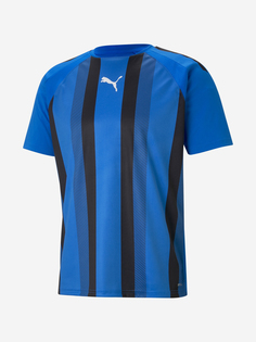 Футболка мужская PUMA teamLIGA Striped Jersey, Синий, размер 46-48