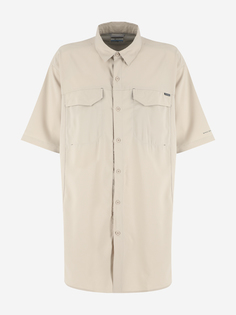Рубашка мужская Columbia Silver Ridge Lite Short Sleeve Shirt, Plus Size, Бежевый, размер 64-66