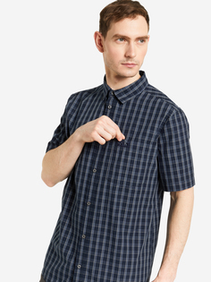 Рубашка с коротким рукавом мужская Jack Wolfskin Hot Springs, Синий, размер 54-56