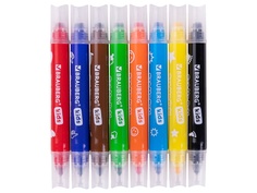 Фломастеры-штампы Brauberg Funny Stamps Kids 8 цветов 152179