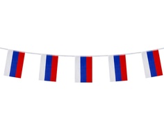 Гирлянда из флагов России Brauberg 10 прямоугольных флажков 20x30cm 5m 550185