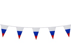 Гирлянда из флагов России Brauberg 10 треугольных флажков 20x30cm 5m 550186