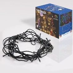 Neon-Night Гирлянда Твинкл Лайт 6 м, темно-зеленый ПВХ, 40 LED, цвет ТЕПЛЫЙ БЕЛЫЙ