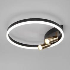 Потолочная светодиодная люстра Eurosvet Luminari 90247/3 черный/золото