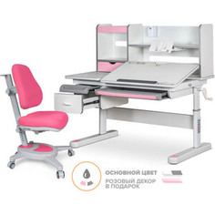 Комплект Mealux EVO Парта Florida Multicolor PN + кресло Onyx KP (EVO-52 W + PN MC + Y 110 KP) (стол+кресло)