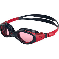 Очки для плавания детские Speedo Futura Biofuse Flexiseal Jr, арт. 8-11595D835, РОЗОВЫЕ линз, черная оправа