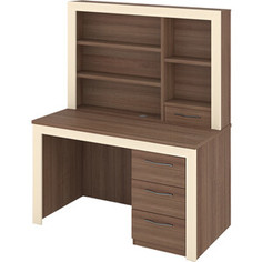 Стол с надстройкой МЭРДЭС СтЯ130+НСт130Я ШКр шамони/крем Merdes