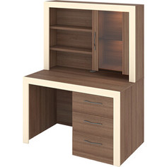 Стол с надстройкой МЭРДЭС СтЯ130+НСт130Д ШКр шамони/крем Merdes