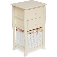 Тумба с корзиной и 2 ящиками TetChair Secret De Maison ARC 2 (mod. HX16-827 S) paulownia, мдф butter white (слоновая кость)