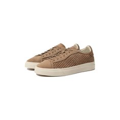 Замшевые кеды Santoni