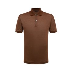 Поло изо льна и хлопка Kiton