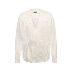 Рубашка из шелка и вискозы Dolce & Gabbana