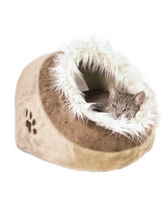 Домик для кошек TRIXIE Minou, бежевый, коричневый, 35x26x41см