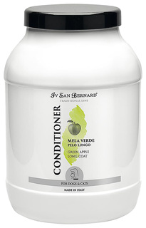 Шампунь для кошек и собак ISB Traditional Line Green Apple для длинной шерсти, 3 л Iv San Bernard