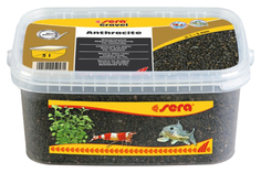 Грунт натуральный для аквариума Gravel Anthracite (Антрацит) d 1-3 мм 3 л Sera