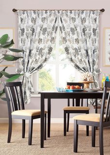 Штора Kauffort Actinia-S 175x272, бежевый/серый/коричневый, 2 шт.