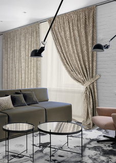 Шторы и тюль Kauffort Odin 200x270, 450x270, бежевый, 3 шт.