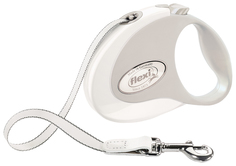 Поводок-рулетка Flexi Style tape S 3m 12 kg white