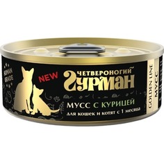 Влажный корм для кошек Четвероногий Гурман Golden line, курица, 24шт, 100г