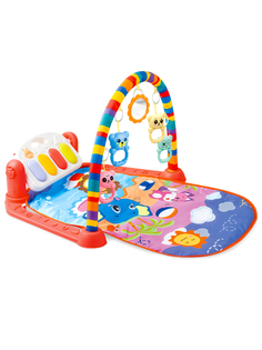 Детский развивающий коврик, оранжевый, овальный, 46х73 D00382 URM