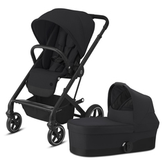 Коляска 2в1 Cybex Balios S Lux BLK Deep Black с дождевиком cbsldeepblk2в1
