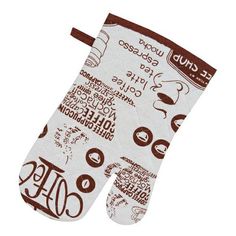 Варежка-прихватка Guten Morgen Coffee 18 х 30 см рогожка коричневая