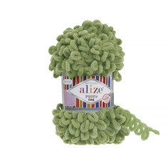 Пряжа Alize PUFFY.FINE.485 Puffy Fine 485 зеленая черепаха
