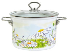 Кастрюля ЛЭ Ромашка 3,0л Лысьвенские эмали
