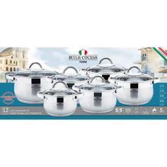 Набор посуды BELLA CUCINA BC-2087 Набор посуды, 12пр