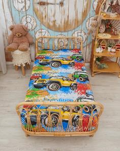 Детская простыня на резинке бязь "Всё себе", Чудо-машина, Размер: 120 х 200