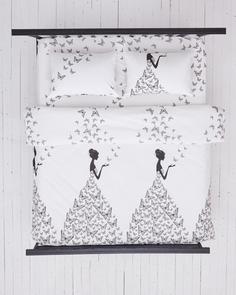 Постельное белье , поплин "Всё себе", Мейбл, 2.0 простыня 160х200 наволочки 50х70