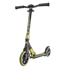 Самокат Tech Team городской comfort 180r (колеса 180 мм рама alu) складной black/green