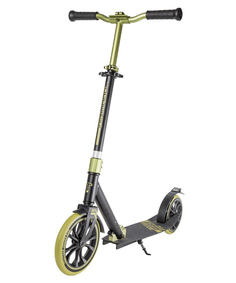 Самокат Tech Team складной jogger 230 колеса 230/200 мм рама alu черный/зеленый