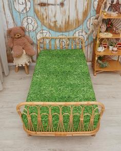 Детская простыня на резинке бязь "Всё себе", Матч, Размер: 90 х 200