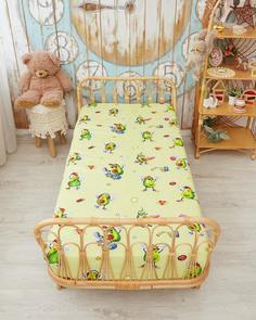 Детская простыня обычная бязь "Всё себе", Радужный, Размер: 1.5