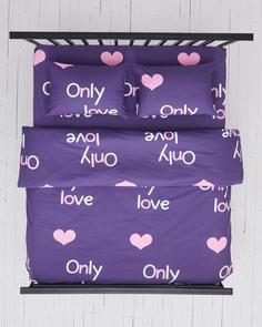 Постельное белье , поплин "Всё себе", Вивиана, 1.5 простыня 120х200 наволочки 50х70