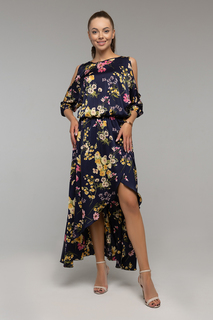 Платье женское Петербургский Швейный Дом 1396-6 разноцветное 52 RU