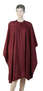 Пеньюар для стрижки Dewal Матовый полиэстер алый 128x148 см на крючках AA09Red