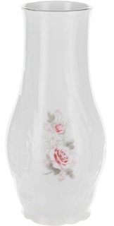 Ваза Bernadotte декор "Бледные розы, отводка платина" 11 см