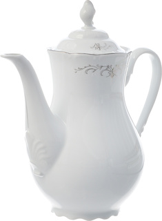 Кофейник 1200 мл; "Constance", декор "Серый орнамент, отводка платина" Thun